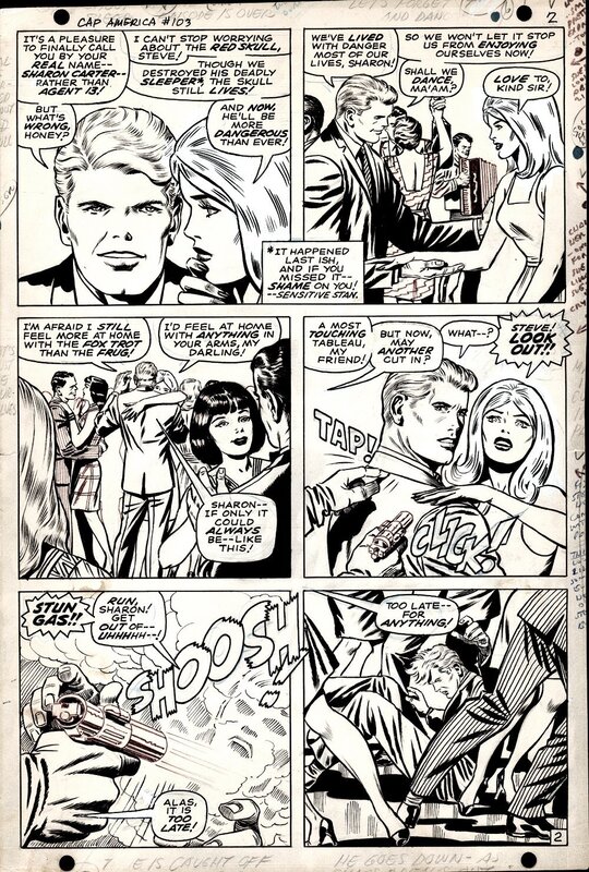 Jack Kirby, Captain America 103 page 2 - Œuvre originale