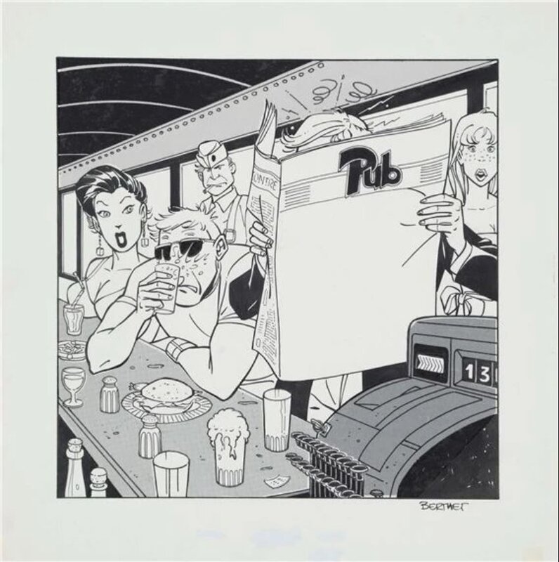 Philippe Berthet 1980 s PUB - Comic Strip