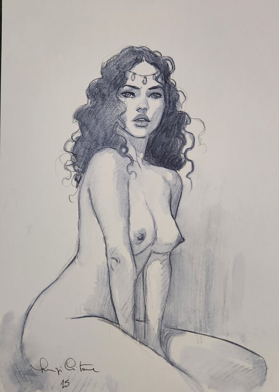 For sale - Luigi Critone, Le Scorpion Mejai nu - Original Illustration
