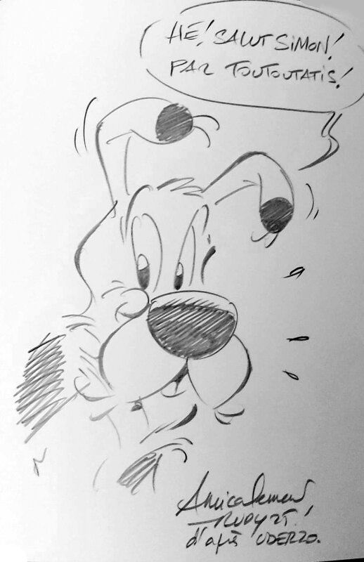 Dédicace Idéfix - Rudy - Sketch