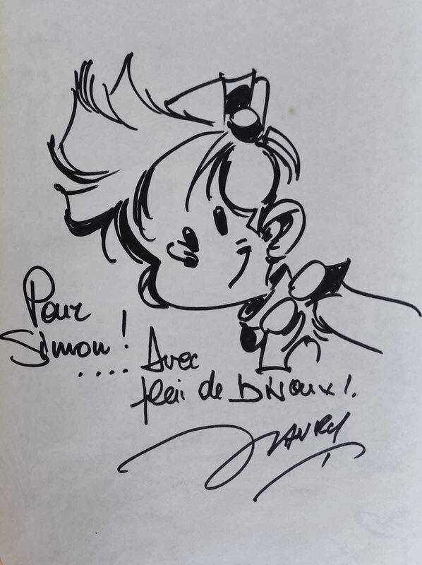 Dédicace Spirou - Janry - Sketch