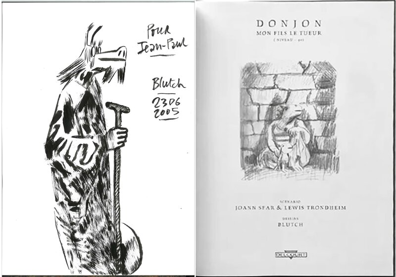 Blutch, Joann Sfar, Lewis Trondheim, Donjon Monsters - Mon fils le tueur - Sketch