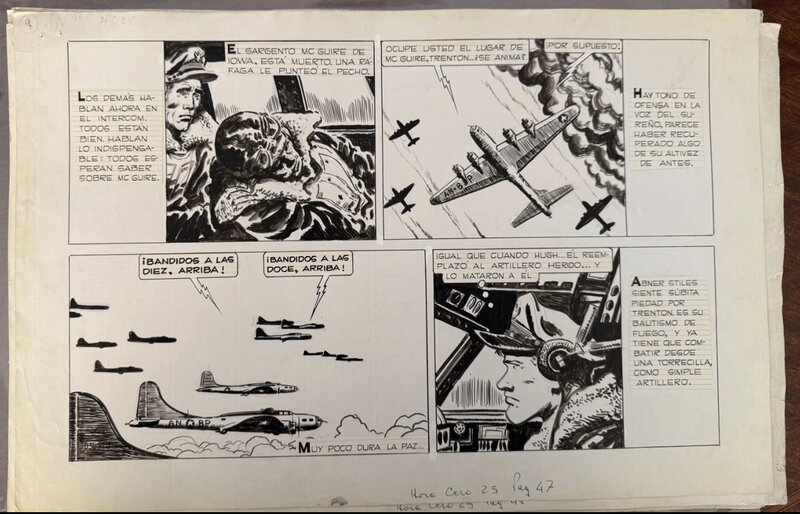 Francisco Solano Lopez, Hector Oesterheld, Amapola Negra 9 Mision - Comic Strip