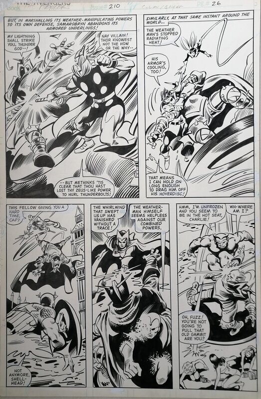 Gene Colan, Dan Green, Avengers by Gene Colan - Planche originale