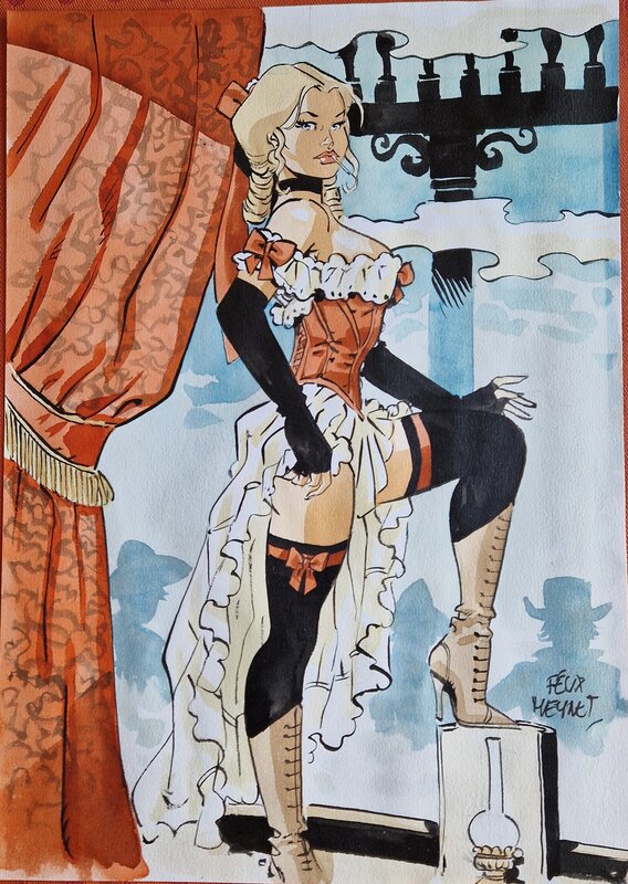 Sauvage - Esmeralda par Félix Meynet - Planche originale