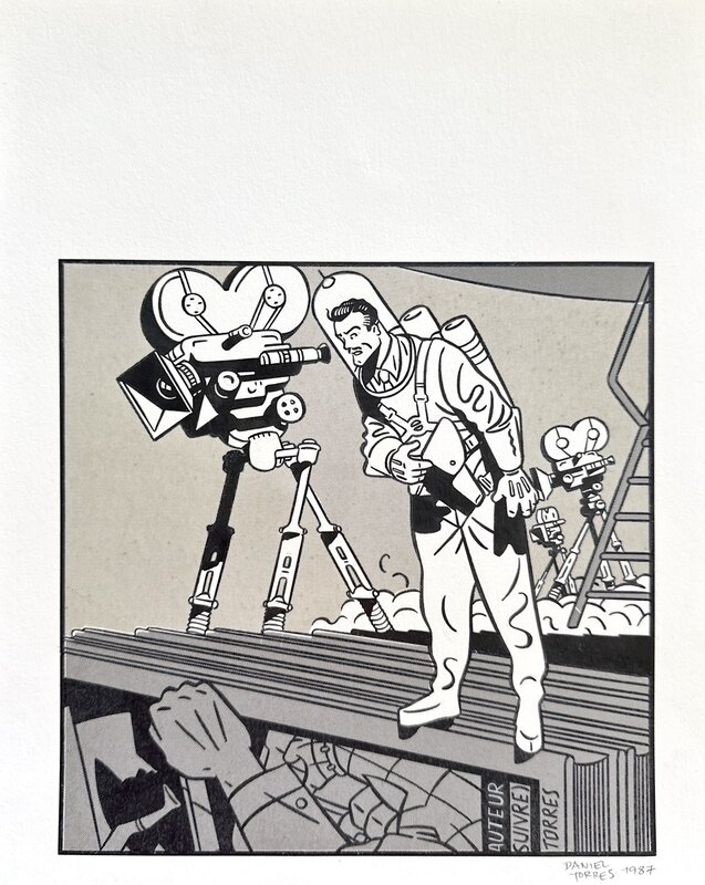 Daniel Torres, Roco Vargas - Illustration pour le mensuel (À suivre) - Illustration originale