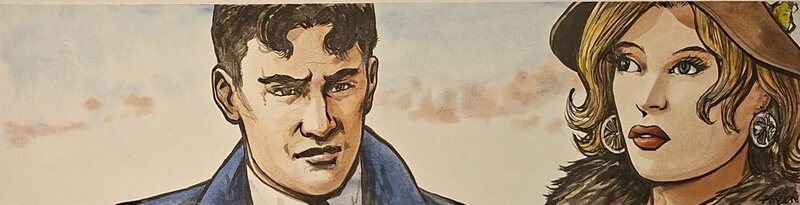 Olivier Berlion, Agata et Lucky Luciano - Original Illustration