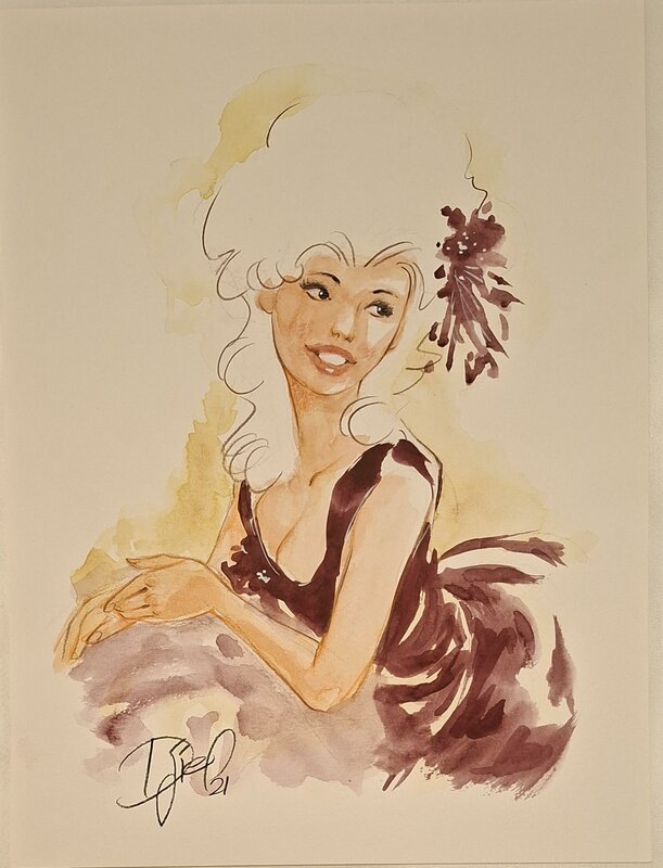 Djief, Madame de Merteuil - Les liaisons dangeureuses - Illustration originale