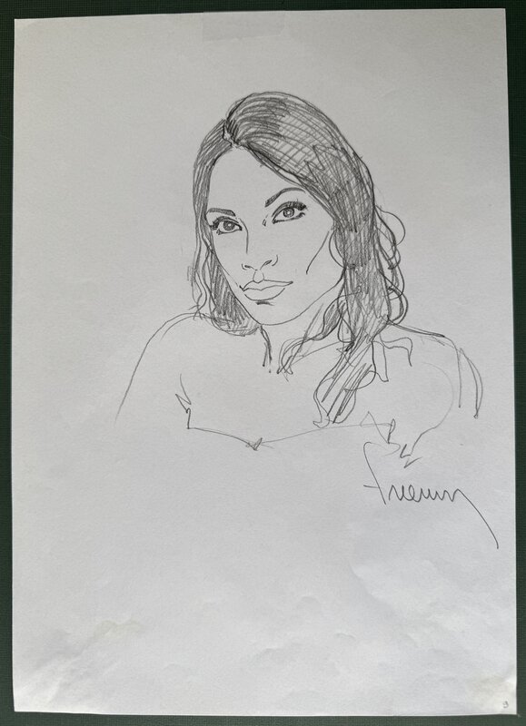 For sale - Portrait de Femme 4 by Philippe Francq - Original art