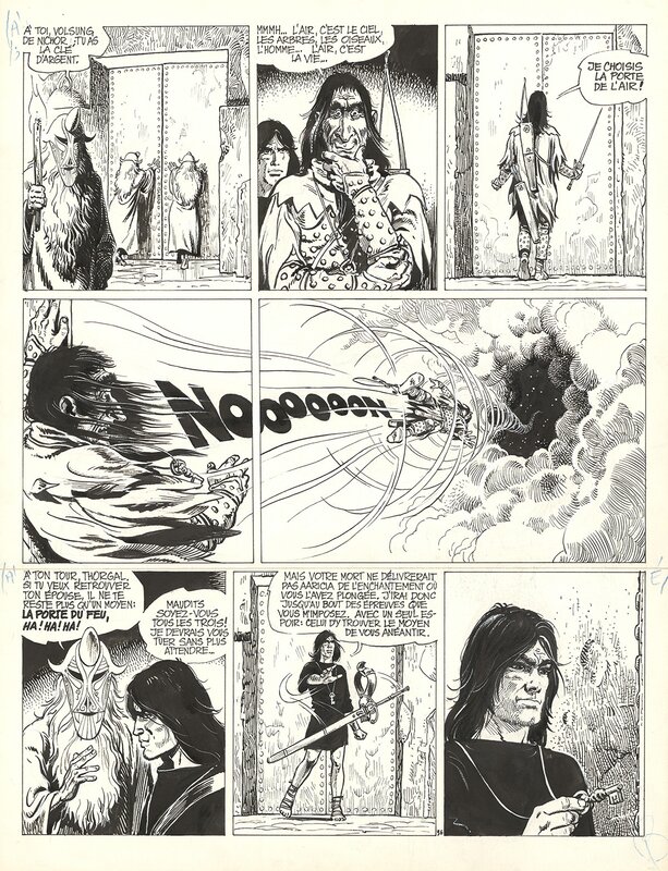 Grzegorz Rosinski, Les 3 vieillards du Pays d'Aran - Planche originale