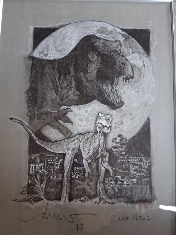 Drew Struzan, The Lost World - Jurassic Park - Illustration originale