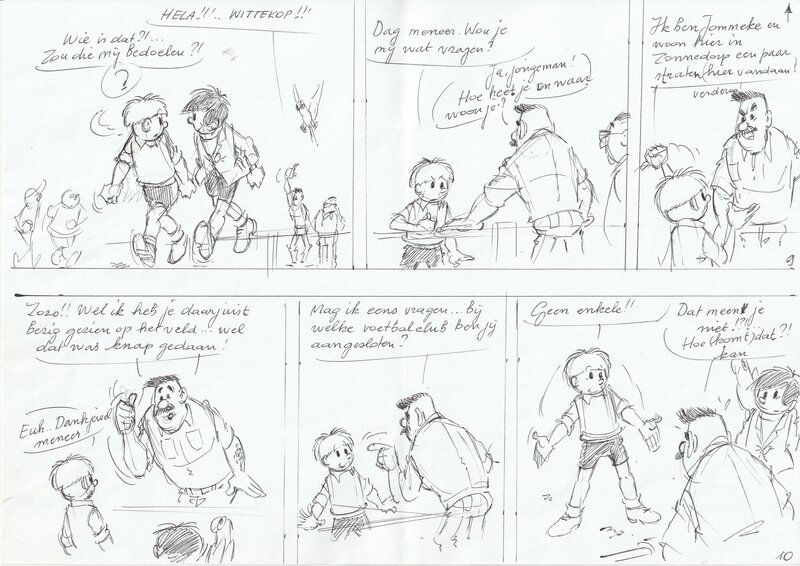 Edwin Wouters, Jommeke: onuitgegeven verhaal - Planche originale