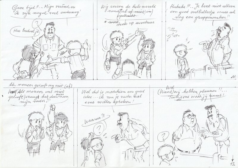 Edwin Wouters, Jommeke: onuitgegeven verhaal - Planche originale