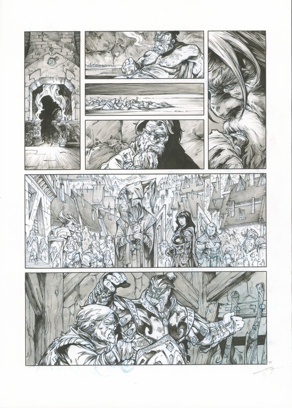 En vente - Pierre-Denis Goux, Nains tome 21 planche 35 - Planche originale