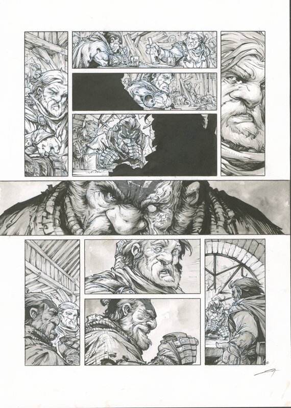 For sale - Pierre-Denis Goux, Nains tome 21 planche 12 - Comic Strip