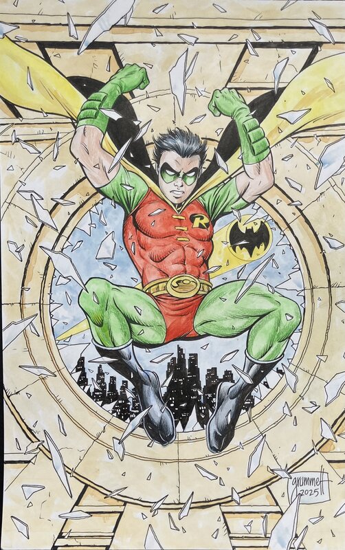 Robin by Tom Grummett - Original Illustration
