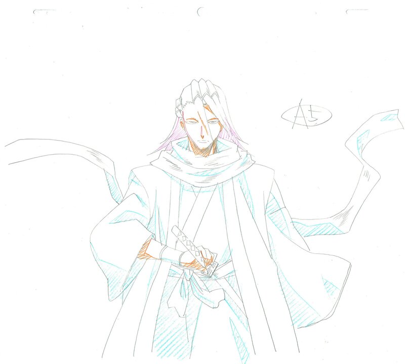 For sale - Bleach - Byakuya by Tite Kubo, Studio Pierrot - Original art
