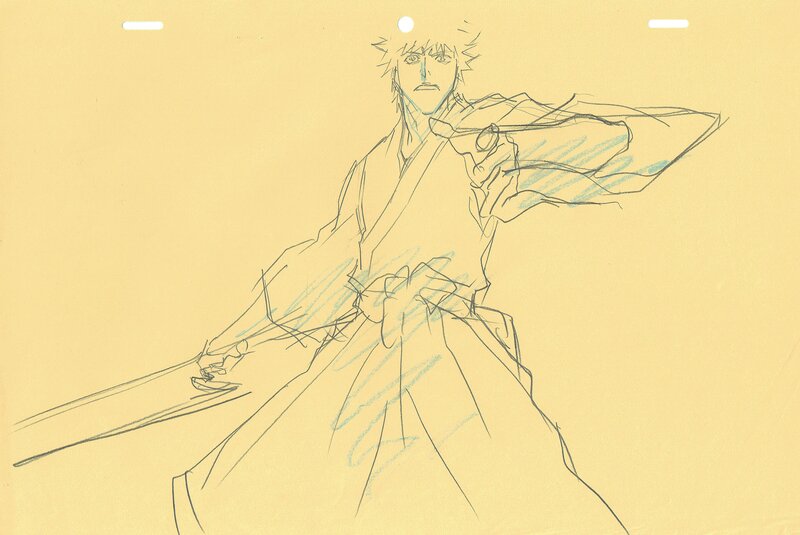 For sale - Bleach - Ichigo by Tite Kubo, Studio Pierrot - Original art