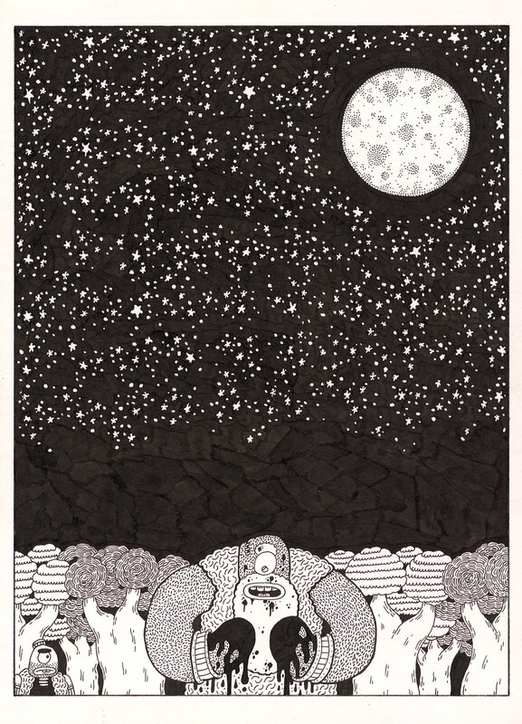 For sale - Pleine lune by Stanislas Moussé - Comic Strip