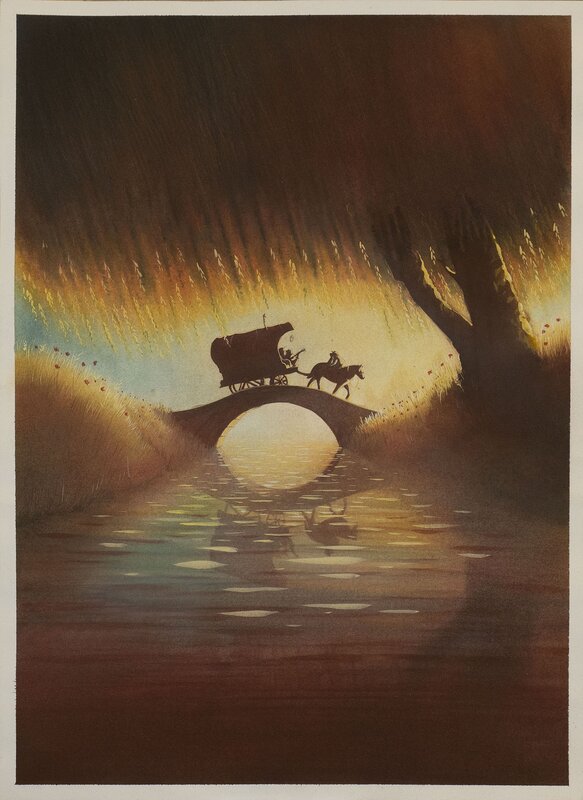 For sale - Thibault Prugne, Le vent dans les saules - P 26 - Original Illustration