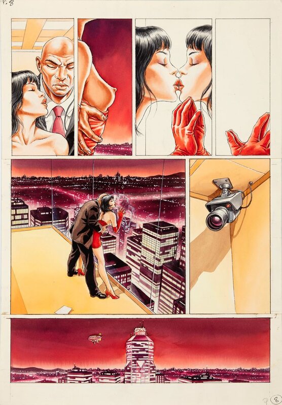 Félix Vega, Planche originale Horizon érotique - Planche originale