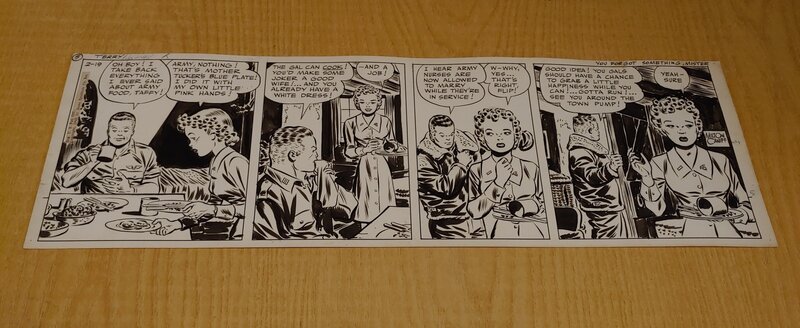 En vente - Milton Caniff, Terry and the Pirates 1943 - Planche originale