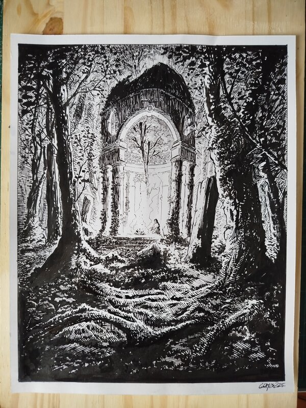 For sale - Repos by François Gomès - Original Illustration
