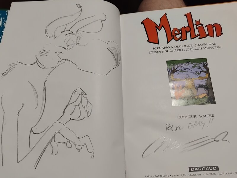 Le loup dans Merlin by Jose Luis Munuera - Sketch