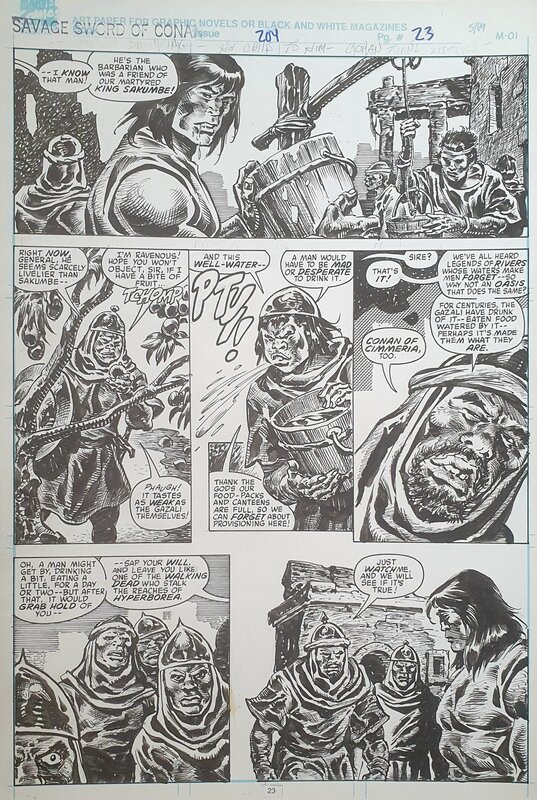 Savage SWORD OF CONAN #204 - Buscema / Chan - Comic Strip