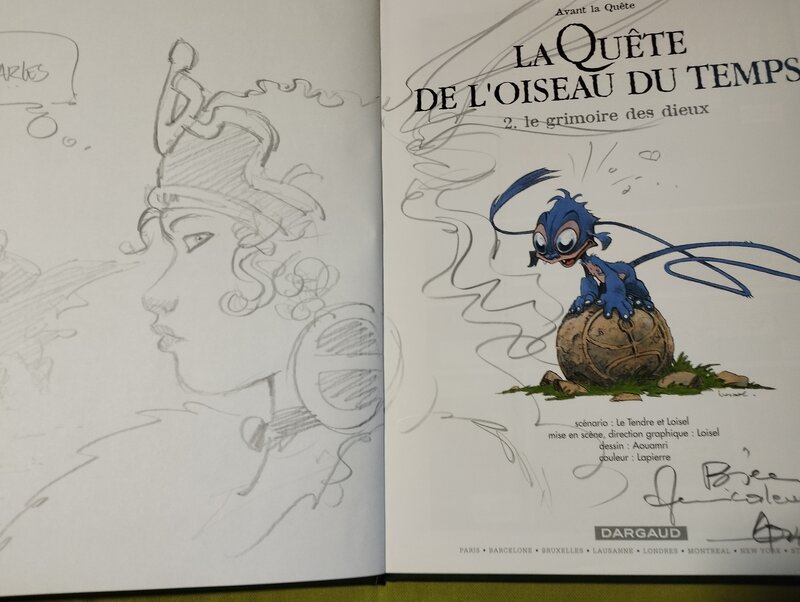 Mohamed Aouamri, Régis Loisel, Serge Le Tendre, Le grimoire des dieux - Sketch