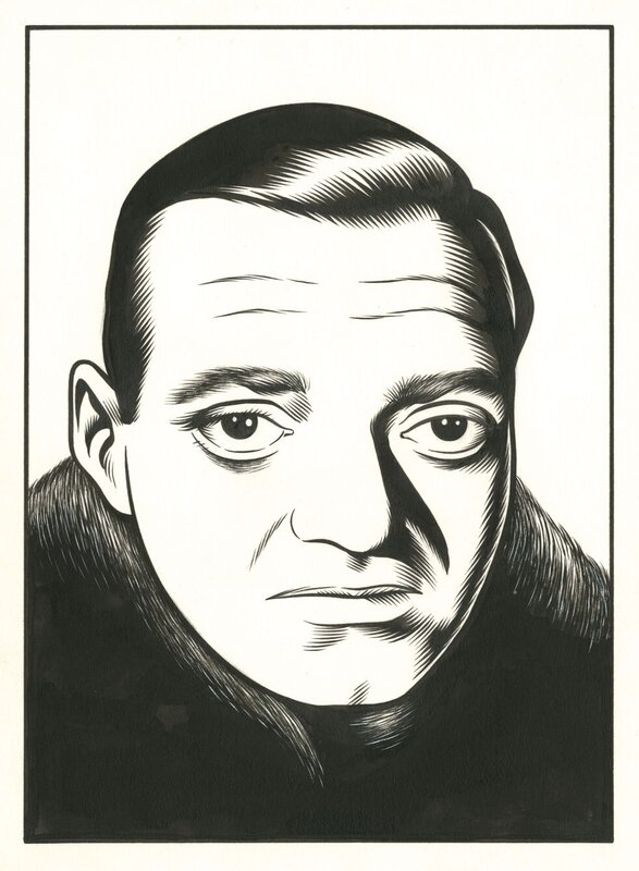 Peter Lorre by Charles Burns - Original Illustration