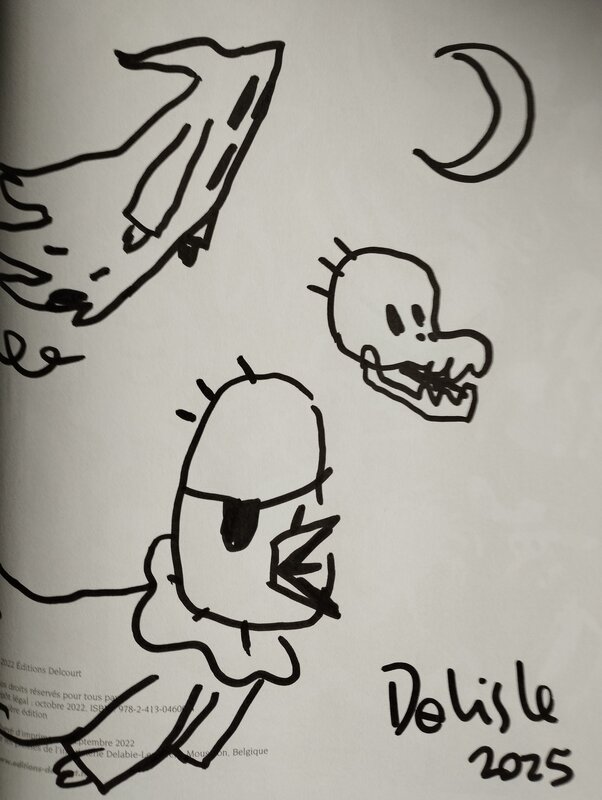 Donjon monsters 16 by Guy Delisle, Lewis Trondheim, Joann Sfar - Sketch