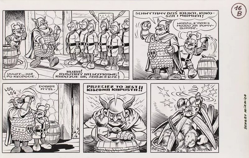 Janusz Christa, Kajko i Kokosz Skarby Mirpiła, p 16B - Comic Strip