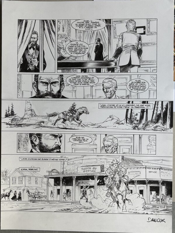 Pinkerton T1 par Damour - Planche originale