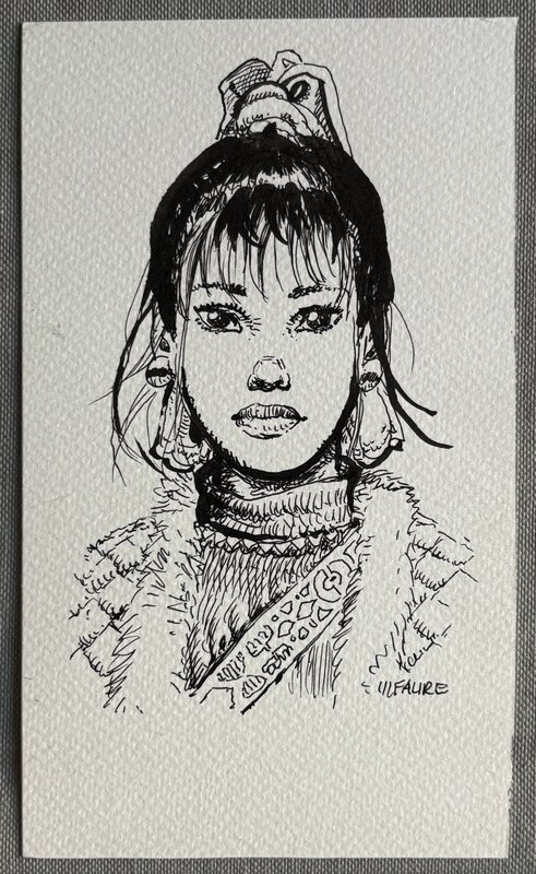 Camargue rouge par Michel Faure - Illustration originale