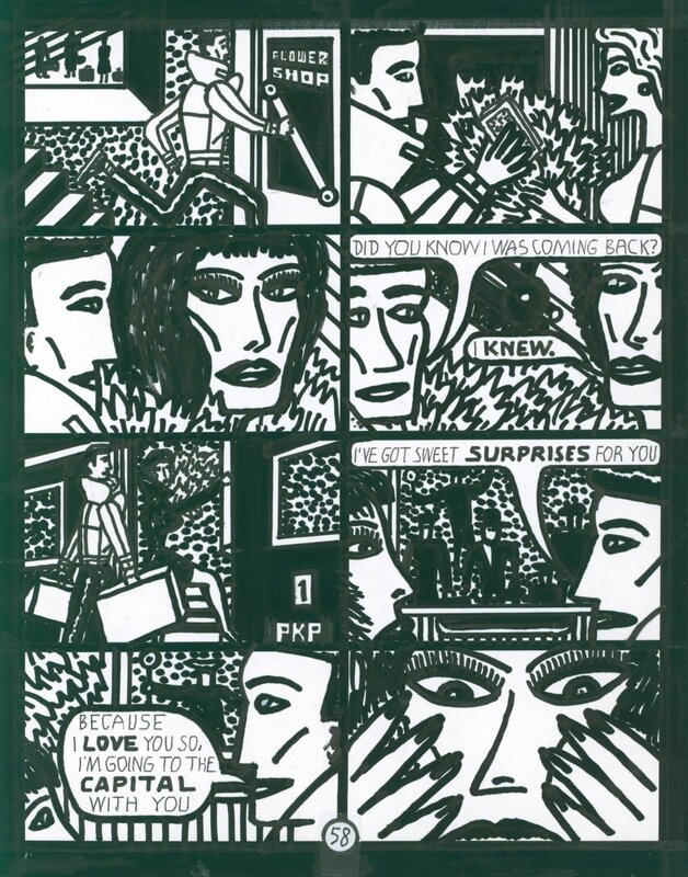Andrzej Krajewski, Skyliner or 1954, p 58 - Comic Strip