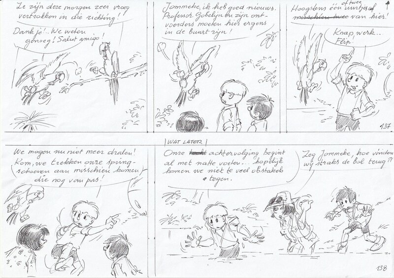 Edwin Wouters, Jommeke 306: Rubberman - Planche originale