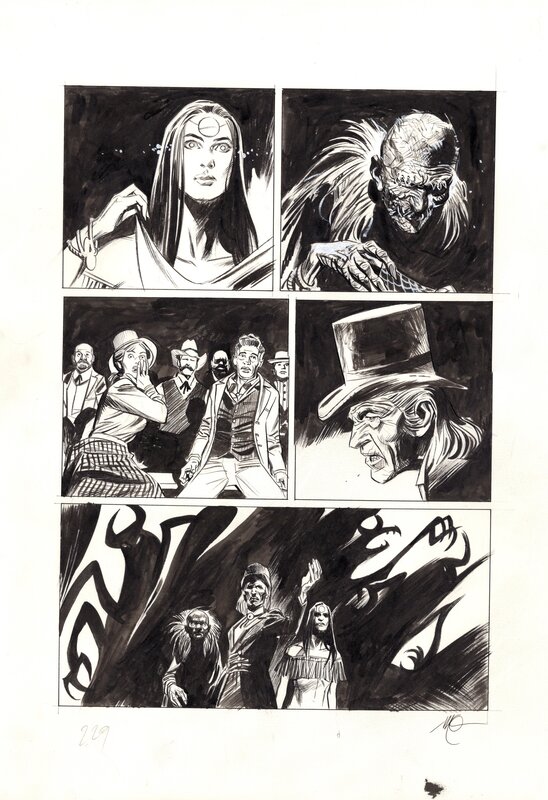 En vente - Massimo Carnevale, Mauro Boselli, Tex - La Vengeance des Ombres - Planche originale