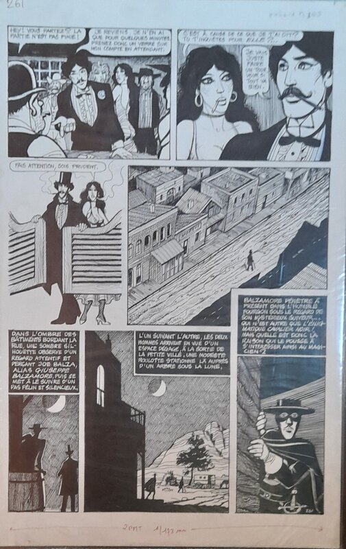 Georges Pichard, Blanche Epiphanie Le cavalier Noir - Planche originale