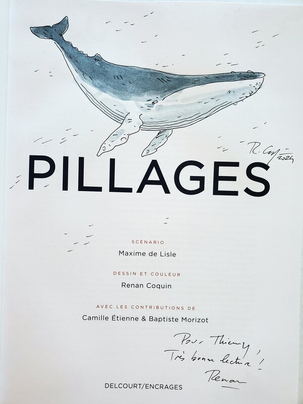PILLAGES par Renan Coquin, Maxime de Lisle - Dédicace
