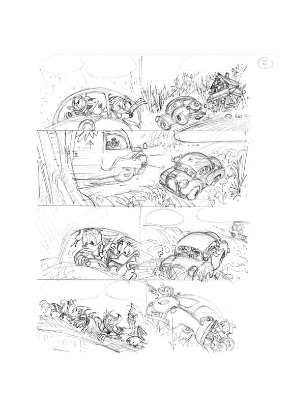 Donald Duck par Romano Scarpa - Planche originale