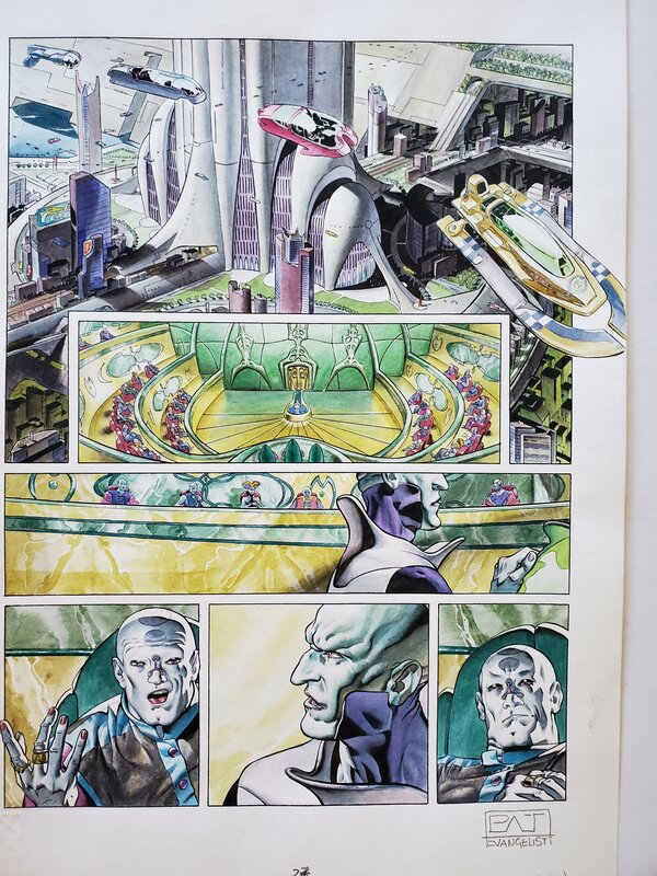 Patrizio Evangelisti, FOURMI BLANCHE   T1 DU FOND DES ABYSSES  couleur directe - Planche originale