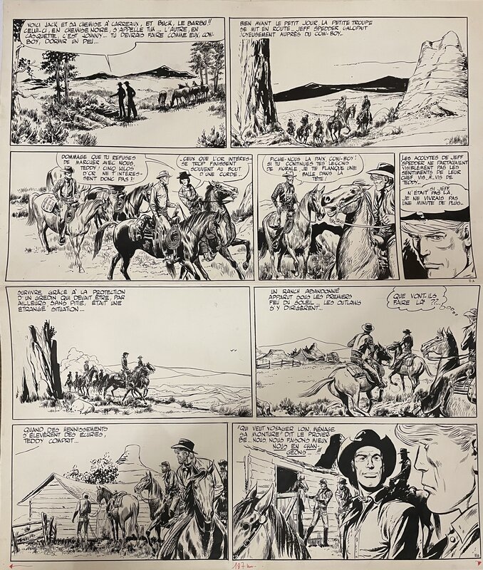 En vente - Teddy Ted par Gérald Forton, Roger Lécureux - Planche originale