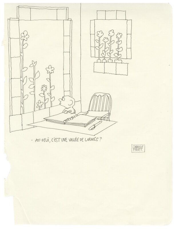 En vente - Gabrielle PIQUET – Illustration originale REF 04 - Illustration originale