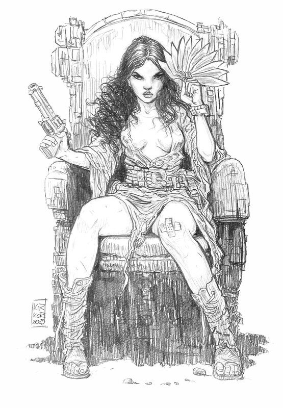 Arkadiusz Klimek, Planétoïde sans loi / Planetoida bezprawia - Dee - Original Illustration