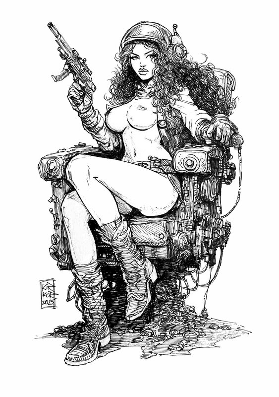 Arkadiusz Klimek, Planétoïde sans loi / Planetoida bezprawia - Sierra - Original Illustration