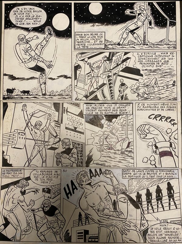 Raymond Reding, 11 Gauchers pour Mexico - Planche originale