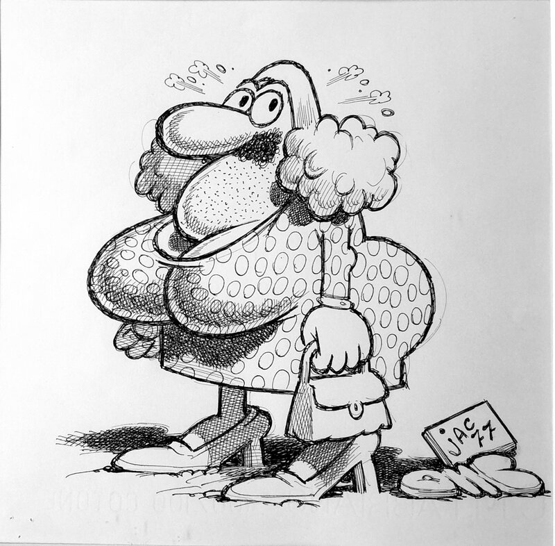 Déguisé(e) by Benito Jacovitti - Original Illustration