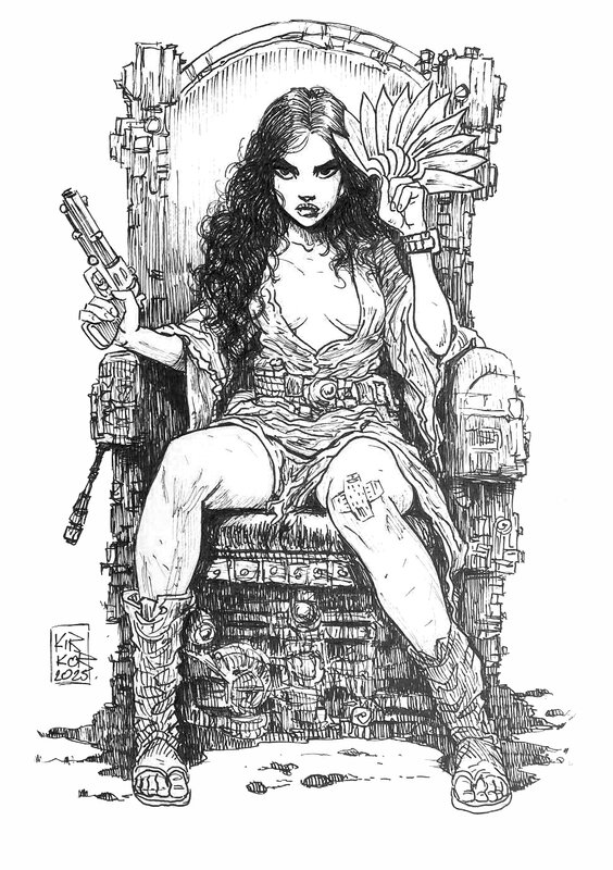 Arkadiusz Klimek, Planétoïde sans loi / Planetoida bezprawia - Dee - Illustration originale