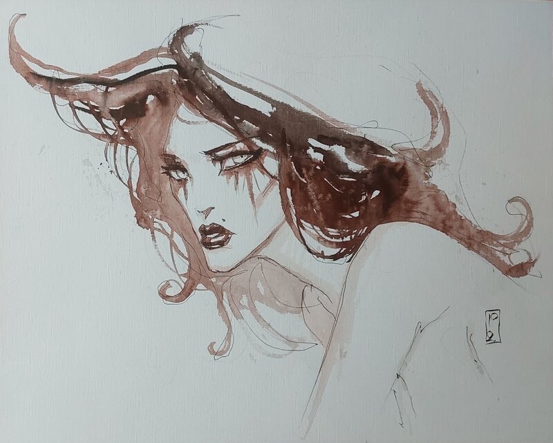 Mélancolie by Olivier Ledroit - Original Illustration